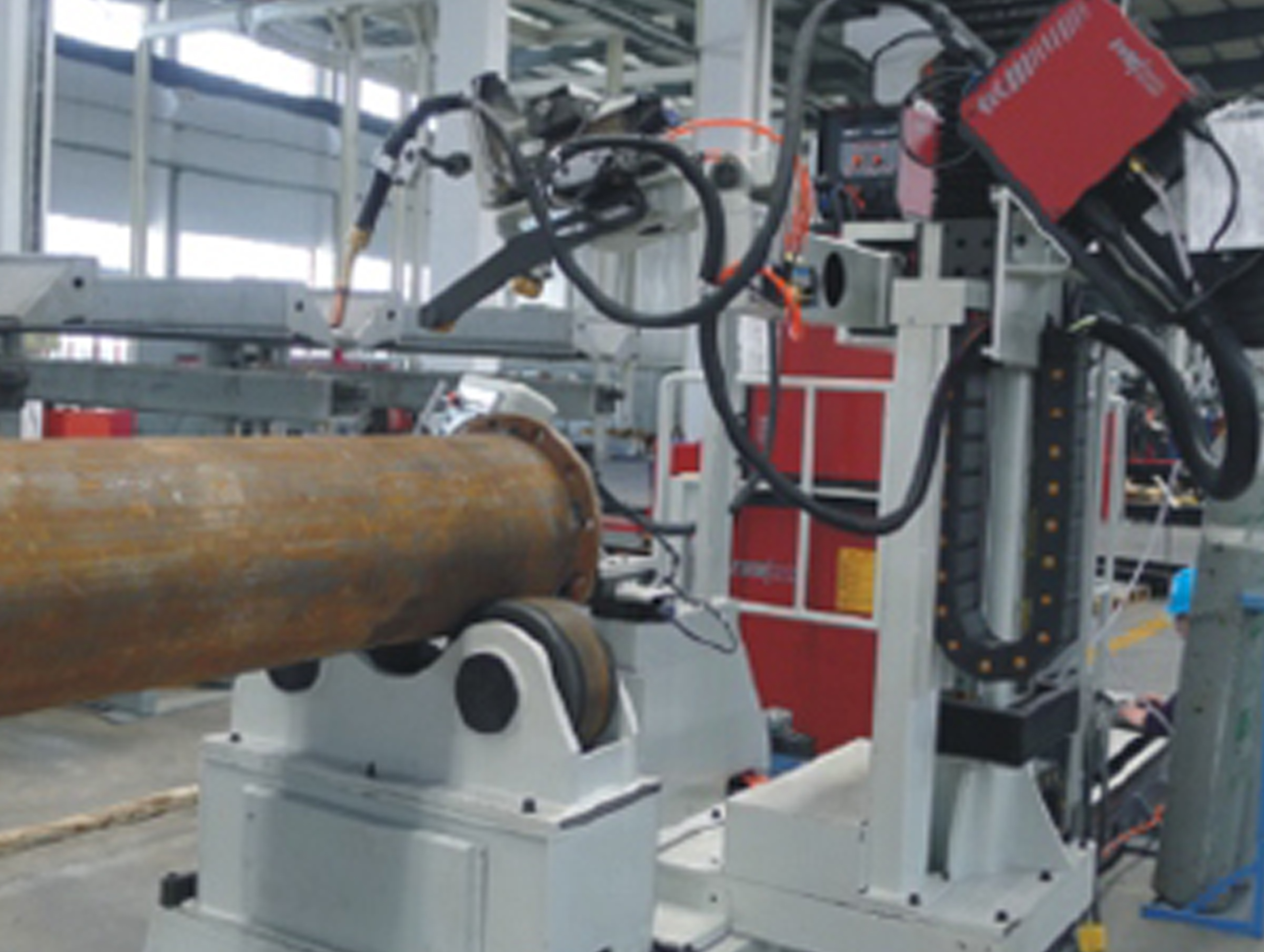 Straight-Pipe-Flange-Four-Heads-Welding-Station